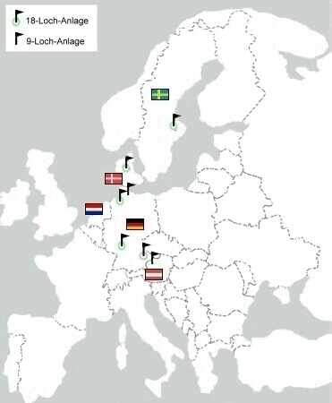 Fussballgolf-Anlagen in Deutschland